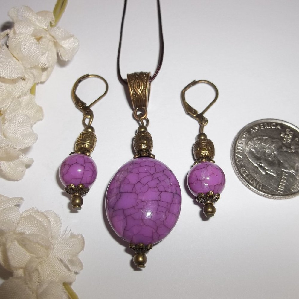 Necklace Earring Set Matching Jewelry Gift Idea for Her Girl Woman Ladies 6194 - Picture 2 of 9
